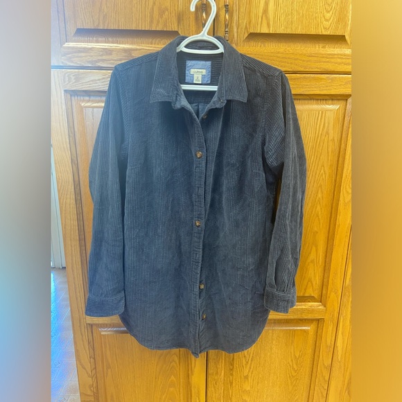 L.L.Bean Cord Tunic Shirt Jacket - Picture 1 of 6